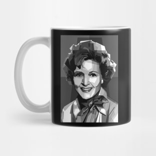 Betty White Grayscale Mug